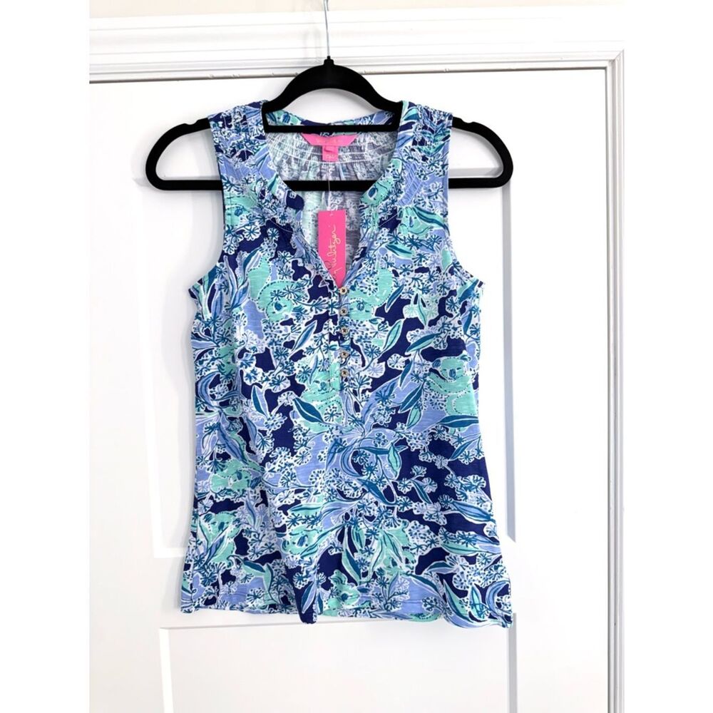 NWT Lilly Pulitzer Essie Top Royal Purple Koalafications